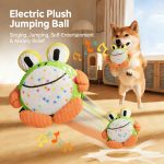 Automatic Bouncing Ball Dog Toy - Interactive, Chew-Resistant with Sound