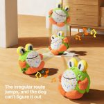 Automatic Bouncing Ball Dog Toy - Interactive, Chew-Resistant with Sound - 图片 2