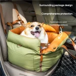 Waterproof Car Dog Bed for Travel - Machine Washable, Chew-Resistant PU Leather Pet Seat Cover for Cars & SUVs - Image 2